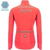 Fietskleding (Fietsshirt Lange Mouw + Lange Koersbroek) 2022 Trek-Segafredo Winter Thermal Fleece - Roze